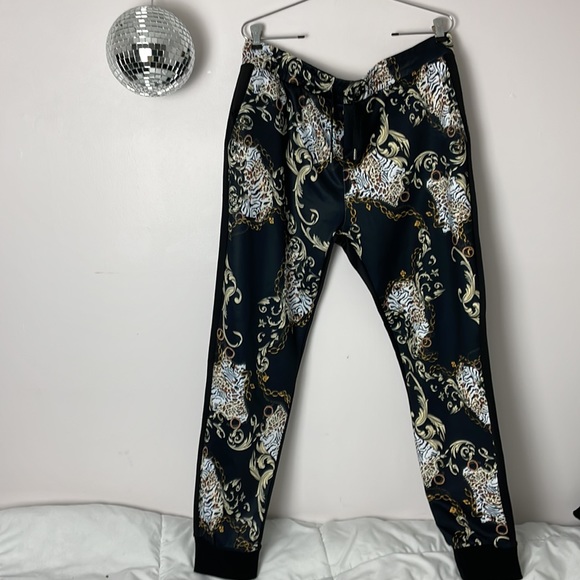 👑 STACY ADAMS track jacket and joggers tracksuit set printed graphic XL 👑 - Picture 8 of 14